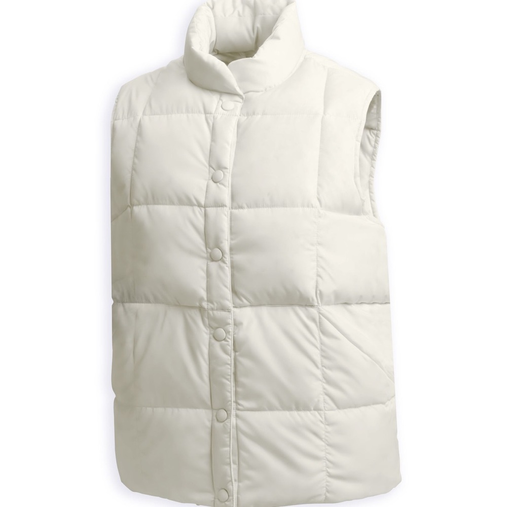 Land’s End White Puffer Vest